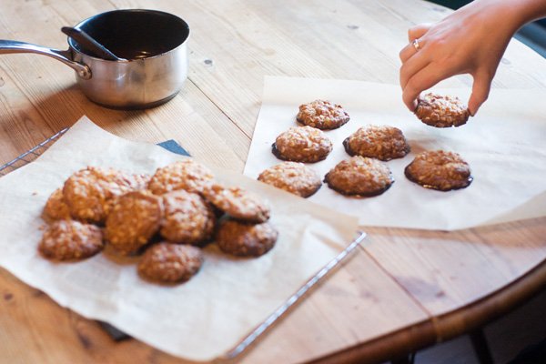 Chocolate Ginger Oat Biscuits