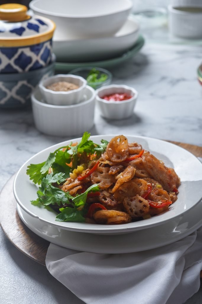 Stir-Fry Lotus Stems