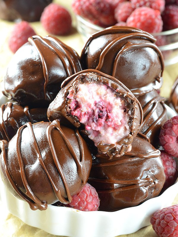 Raspberry Cheesecake Truffles